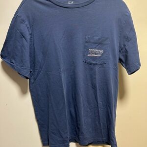 Vineyard Vines Men's Navy Pocket Tee